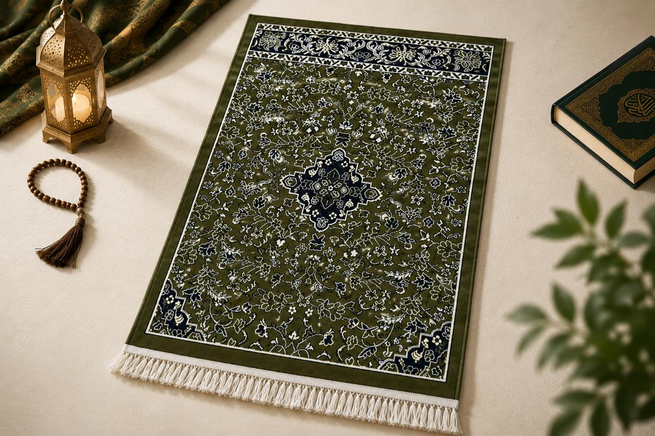 Rawdah Orignal Prayer Rug - Made In Madinah